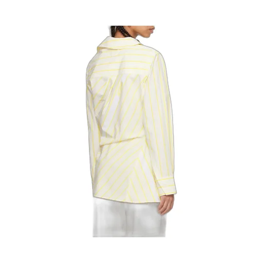 La Chemise Pablo Asymmetric Striped Shirt