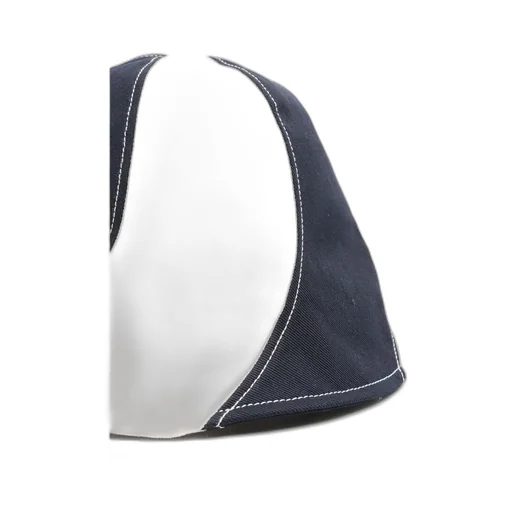 Logo Embroidered Striped Bucket Hat
