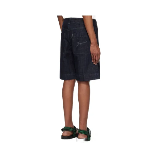 Belt-Loop Denim Shorts