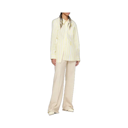 La Chemise Pablo Asymmetric Striped Shirt