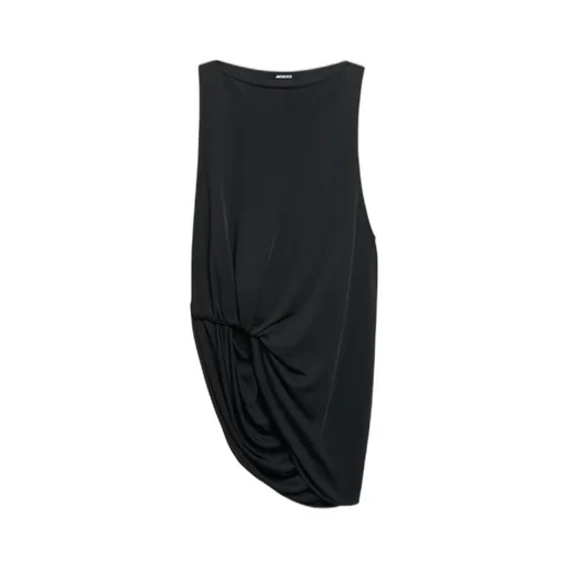 Twist Detailed Asymmetric Tank Top