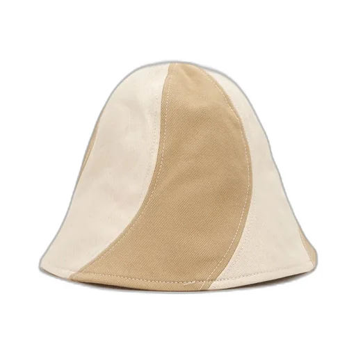 Logo Embroidered Striped Bucket Hat