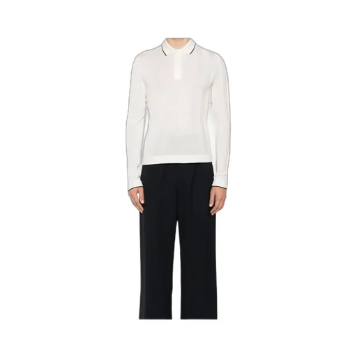 Lapel Long-Sleeved Polo Shirt