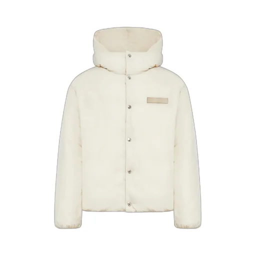 Logo Patch Padded Coat