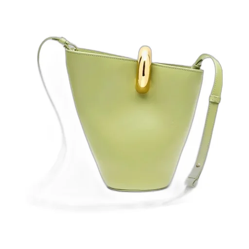 Le Petit Bombola Logo Plaque Bucket Bag