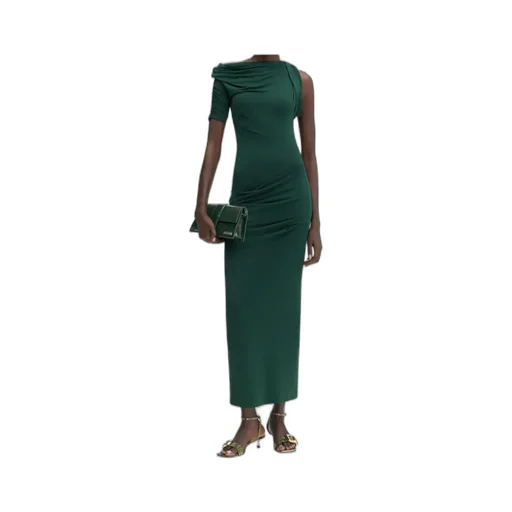 Asymmetrical Draped Dress