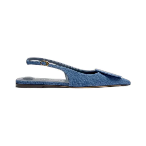Slingback Denim Flats