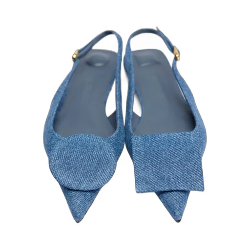Slingback Denim Flats
