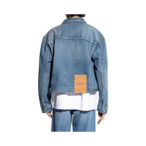 Collared Button-Up Denim Jacket