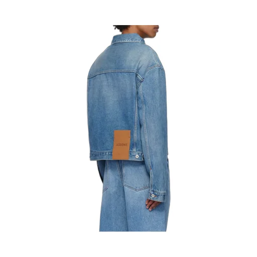 Collared Button-Up Denim Jacket