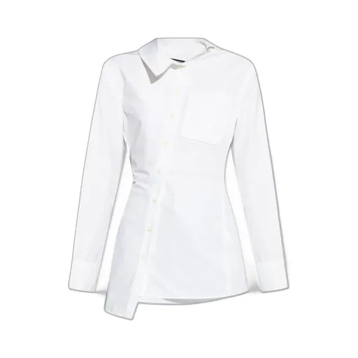 Asymmetric Hem Slim Fit Shirt