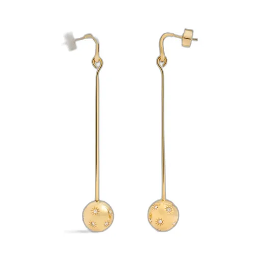 Rhinestone Pendant Earrings