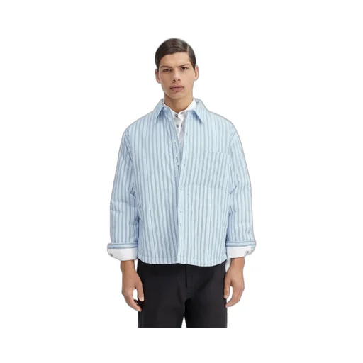 Striped Collared Long-Sleeve Shirt
