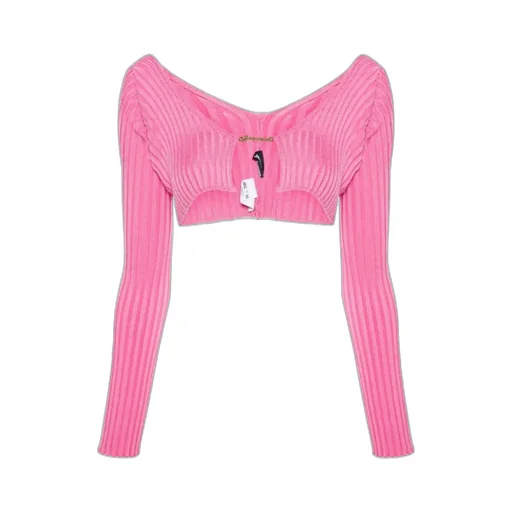 Logo Plaque Cropped Long-Sleeve Top