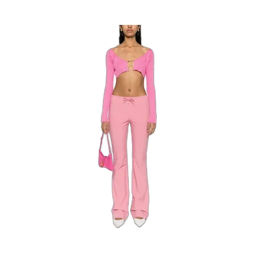 Logo Plaque Cropped Long-Sleeve Top