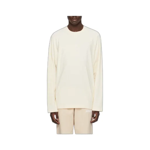 Le T-Shirt Typo Long-Sleeve Cotton T-Shirt
