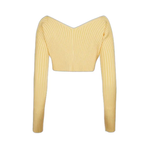Logo Plaque Cropped Long Sleeve Top