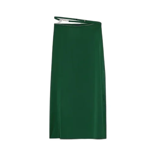 Logo Plaque Midi Skirt