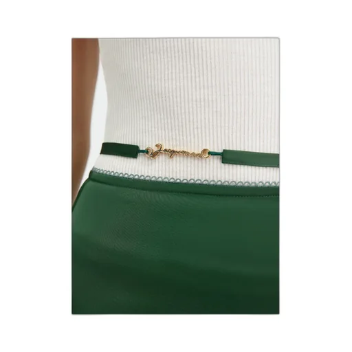 Logo Plaque Midi Skirt
