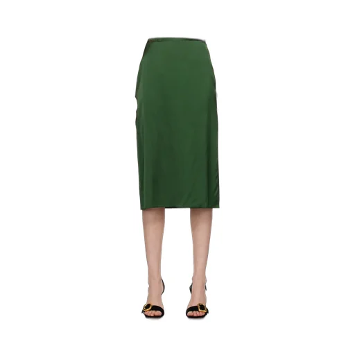 Logo Plaque Midi Skirt