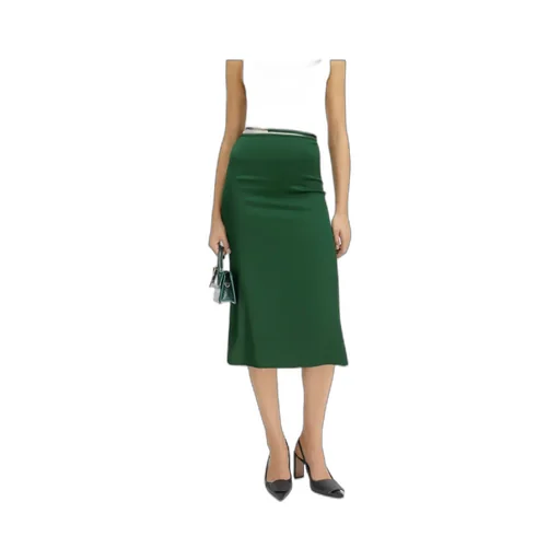 Logo Plaque Midi Skirt