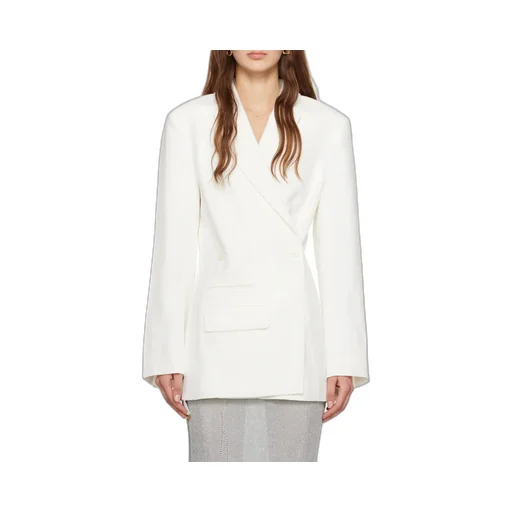 Crossover Double-Breasted Blazer