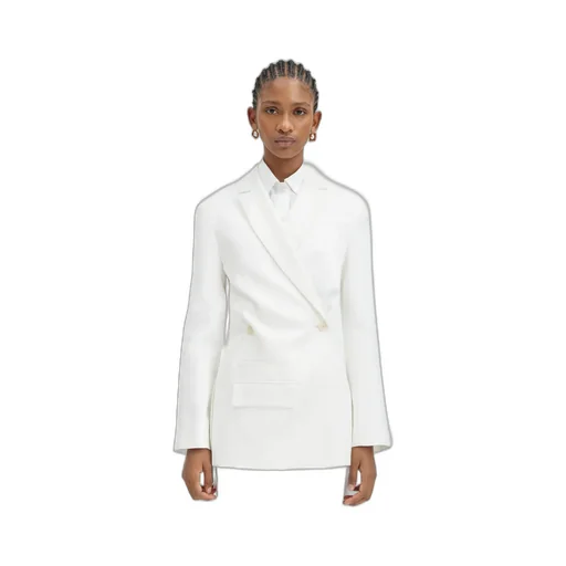 Crossover Double-Breasted Blazer