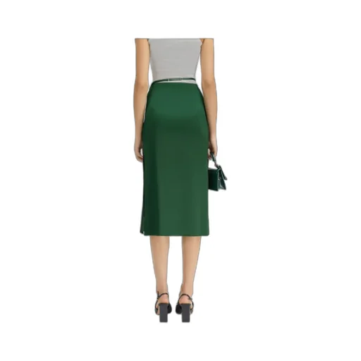 Logo Plaque Midi Skirt