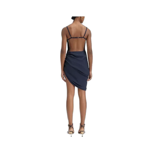 Asymmetrical Pendant Mini Dress