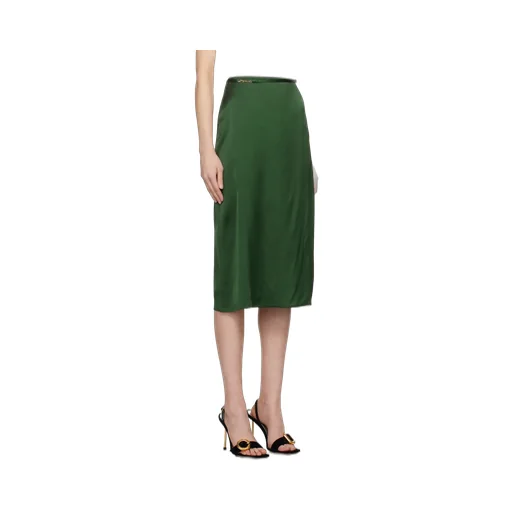 Logo Plaque Midi Skirt