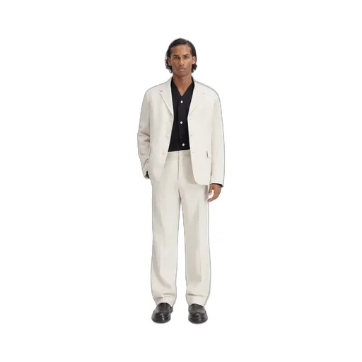 Buttoned Long-Sleeved Jacket