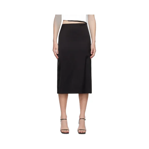 Logo Plaque Midi Skirt