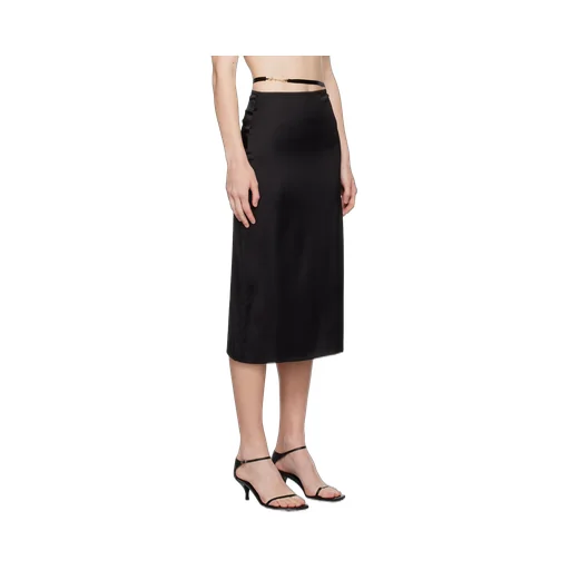 Logo Plaque Midi Skirt