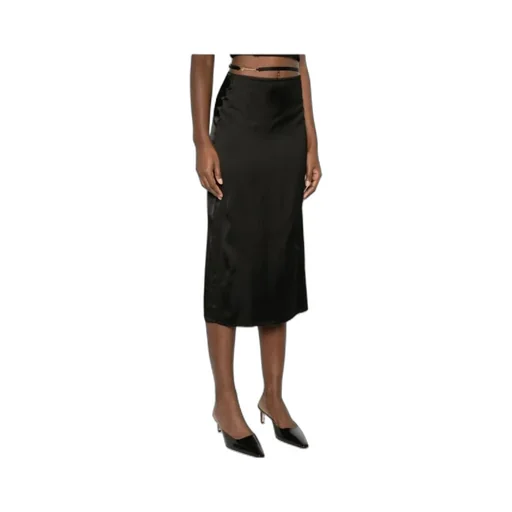 Logo Plaque Midi Skirt