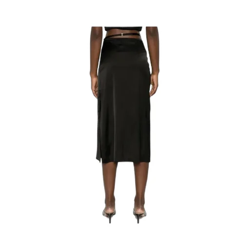 Logo Plaque Midi Skirt