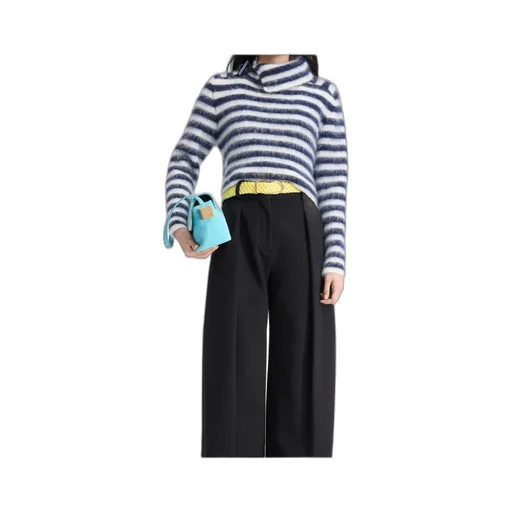 Turtleneck Striped Sweater