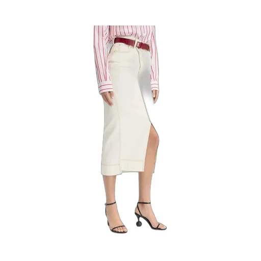 Asymmetric Jean Skirt