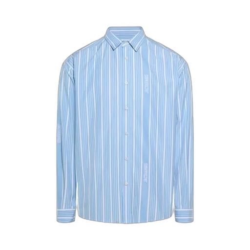 Striped Collared Long-Sleeve Shirt