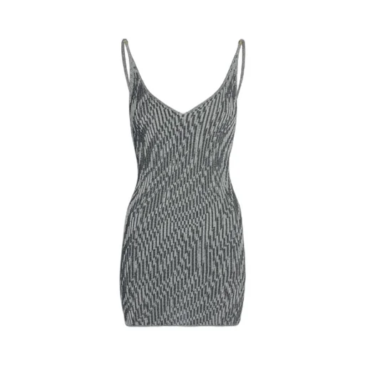 Zebra Jacquard Mini Dress