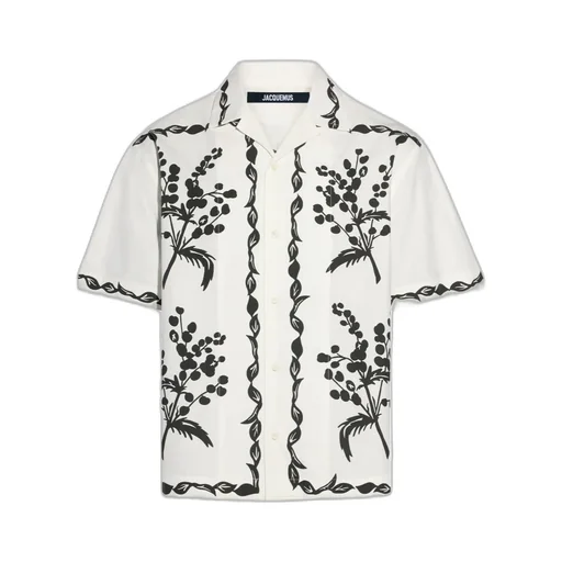 Curly Mimosa Bowling Shirt