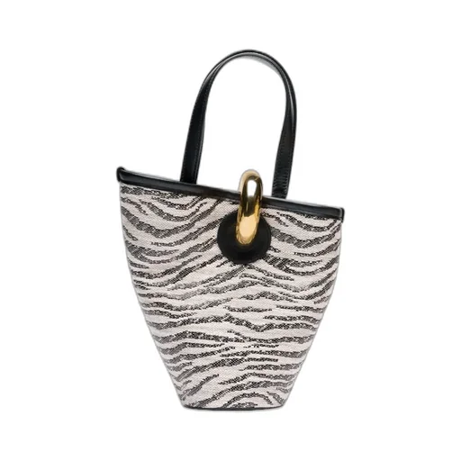 Asymmetrical Mini Bucket Bag