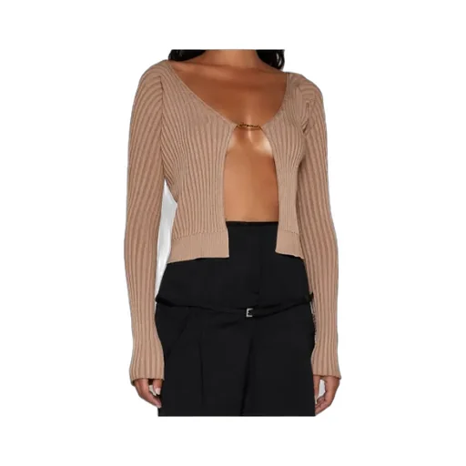 Logo Plaque Long-Sleeved Cardigan