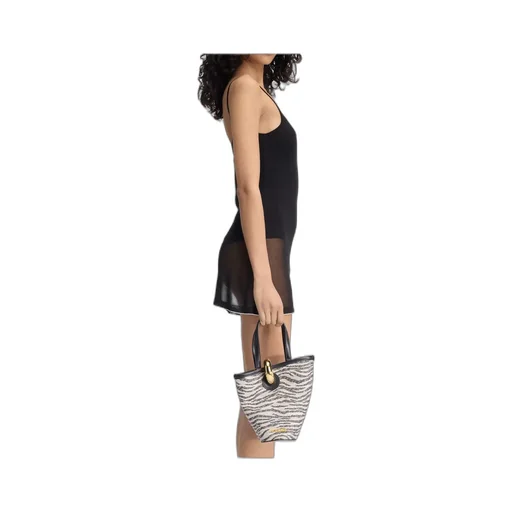 Asymmetrical Mini Bucket Bag