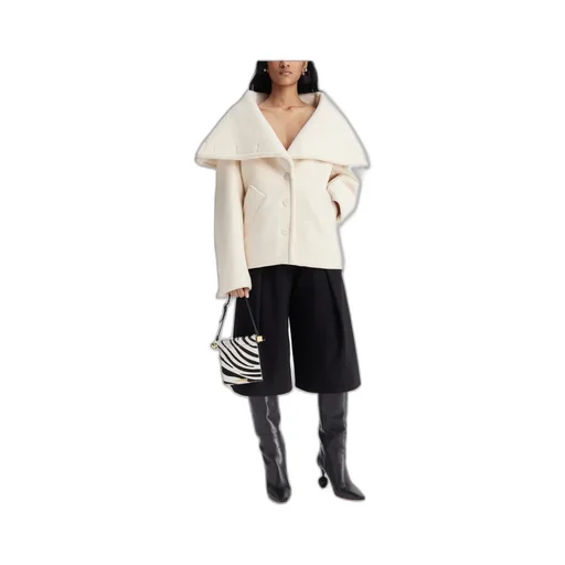 Le Caban Caruso Draped Collar Jacket