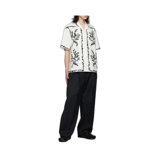 Curly Mimosa Bowling Shirt