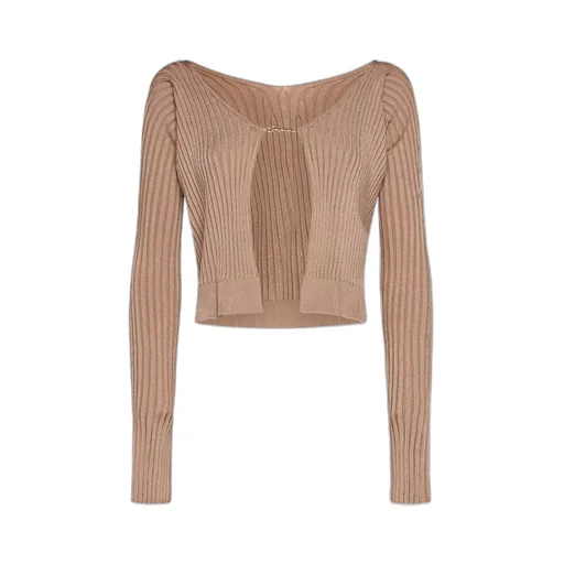 Logo Plaque Long-Sleeved Cardigan