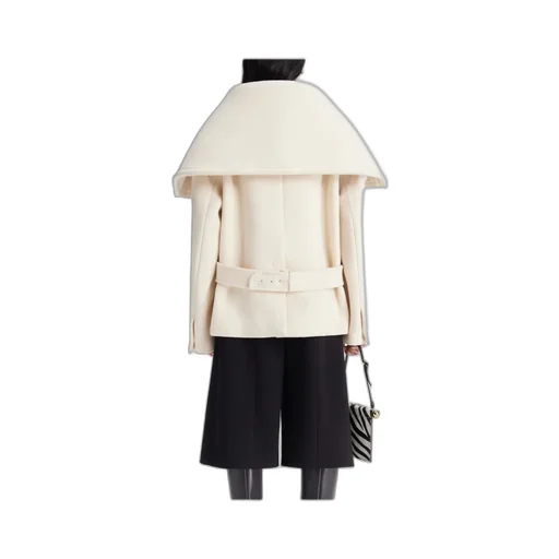 Le Caban Caruso Draped Collar Jacket