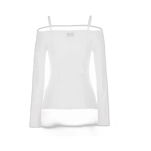 Shoulder Strap Long-Sleeved T-Shirt