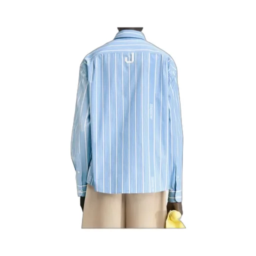 Striped Collared Long-Sleeve Shirt