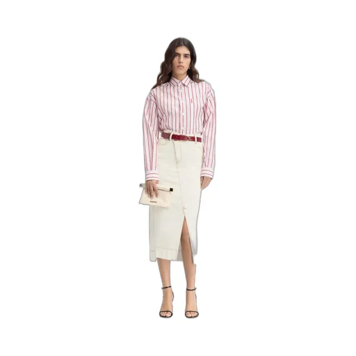 Asymmetric Jean Skirt